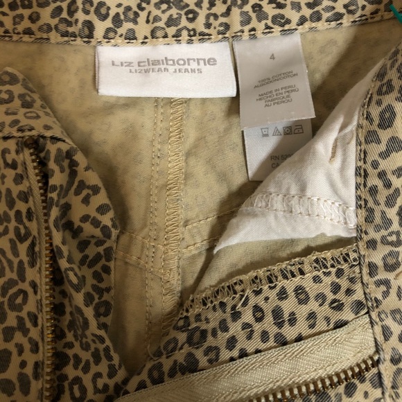 Liz Claiborne Leopard Pants - Picture 2 of 6